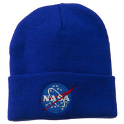 NASA Insignia Embroidered Long Beanie