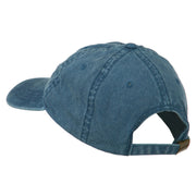 Number 1 Grandpa Letters Embroidered Washed Cotton Cap