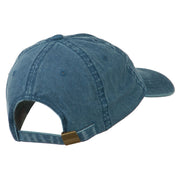 Number 1 Grandpa Letters Embroidered Washed Cotton Cap