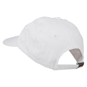 Number 1 Grandpa Letters Embroidered Washed Cotton Cap