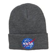 NASA Insignia Embroidered Long Beanie