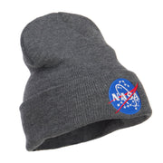 NASA Insignia Embroidered Long Beanie