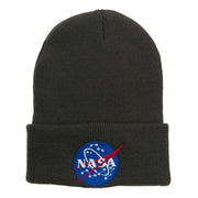 NASA Insignia Embroidered Long Beanie