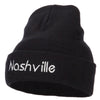 Nashville Embroidered Knitted Long Beanie