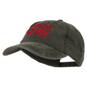 Halloween Ninja RYU Embroidered Washed Cap