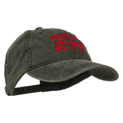 Halloween Ninja RYU Embroidered Washed Cap