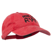 Halloween Ninja RYU Embroidered Washed Cap