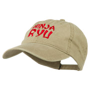 Halloween Ninja RYU Embroidered Washed Cap