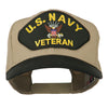 US Navy Veteran Military Patched Two Tone High Cap