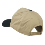 US Navy Veteran Military Patched Two Tone High Cap