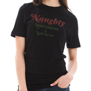 Naughty Phrase Cotton Short Sleeve Graphic Shirt