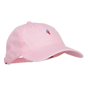 Mini Ice Cream Embroidered Washed Cap