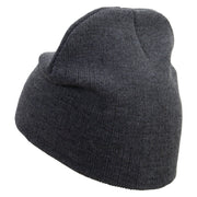 Pisces Astrology Embroidered 8 Inch Short Beanie - Dk-Grey OSFM