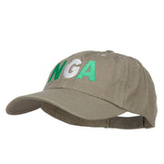 Nigeria NGA Flag Embroidered Low Profile Cap