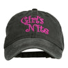 Girl's Nite Embroidered Pigment Dyed Brass Buckle Cap