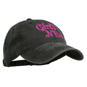 Girl's Nite Embroidered Pigment Dyed Brass Buckle Cap