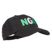 Nigeria NGA Flag Embroidered Low Profile Cap