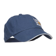 Tennis Game Set Match Embroidered Canvas Cap