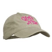 Girl's Nite Embroidered Pigment Dyed Brass Buckle Cap