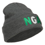 Nigeria Embroidered Long Beanie