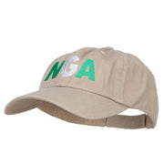 Nigeria NGA Flag Embroidered Low Profile Cap