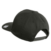 Veteran US Marine Corps Embroidered Solid Cotton Twill Pro Style Cap - Charcoal OSFM