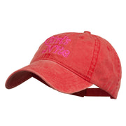 Girl's Nite Embroidered Pigment Dyed Brass Buckle Cap