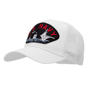 US Navy Ship Fan Shape Patched Cotton Mesh Cap