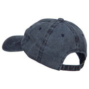 Mermaid Outline Embroidered Washed Cotton Cap