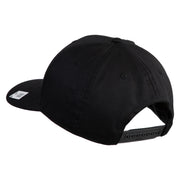 Retired US Marine Corps Embroidered Solid Cotton Twill Pro Style Cap - Black OSFM