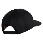 Retired US Marine Corps Embroidered Solid Cotton Twill Pro Style Cap - Black OSFM
