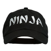 Halloween Ninja Embroidered Low Profile Washed Cap