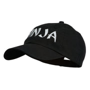 Halloween Ninja Embroidered Low Profile Washed Cap