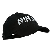 Halloween Ninja Embroidered Low Profile Washed Cap