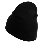 Corn Snake Embroidered 8 inch Acrylic Short Blank Beanie - Black OSFM