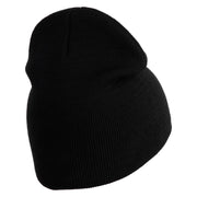 Corn Snake Embroidered 8 inch Acrylic Short Blank Beanie - Black OSFM