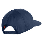 Retired US Marine Corps Embroidered Solid Cotton Twill Pro Style Cap - Navy OSFM