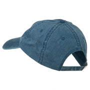 New Jersey State Map Embroidered Washed Cotton Cap