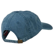 New Jersey State Map Embroidered Washed Cotton Cap