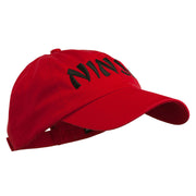 Halloween Ninja Embroidered Low Profile Washed Cap