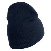 Corn Snake Embroidered 8 inch Acrylic Short Blank Beanie - Navy OSFM