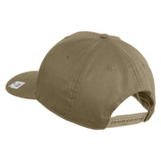 Retired US Marine Corps Embroidered Solid Cotton Twill Pro Style Cap - Khaki OSFM
