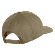 Retired US Marine Corps Embroidered Solid Cotton Twill Pro Style Cap - Khaki OSFM