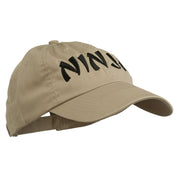 Halloween Ninja Embroidered Low Profile Washed Cap