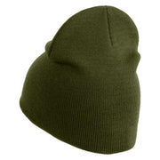 Corn Snake Embroidered 8 inch Acrylic Short Blank Beanie - Olive OSFM