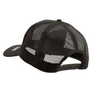 Licensed 82nd Airborne Veteran Embroidered Solid Cotton Twill Mesh Prostyle Cap - Charcoal OSFM