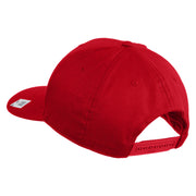 Retired US Marine Corps Embroidered Solid Cotton Twill Pro Style Cap - Red OSFM