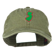 New Jersey State Map Embroidered Washed Cotton Cap