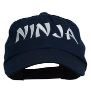 Halloween Ninja Embroidered Low Profile Washed Cap