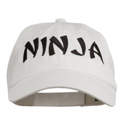 Halloween Ninja Embroidered Low Profile Washed Cap